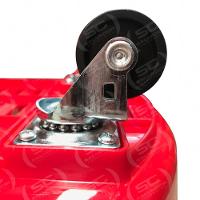 Kit - 10 Cestos Grande Com Rodízio D300 Cód. 3300 Azul - Della Plast - 3