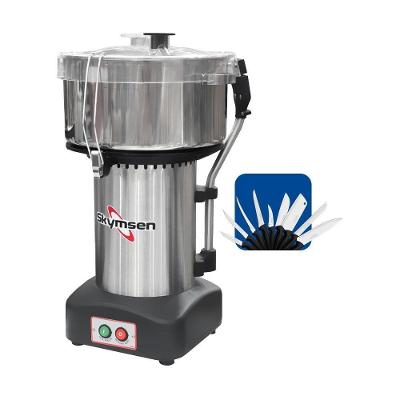 Processador De Alimentos Cutter Profissional Inox 8l Cr-8l 127v Skymsen + Jogo De Facas 9Pçs