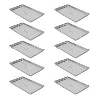 Kit - 10 Formas Assadeiras Estampada Alumínio Biscoito 60 X 40 X 2 - Imeca - 1