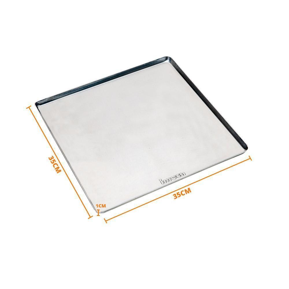 Kit - 8 Assadeiras Estampada Lisa Em Alumínio 35x35x1 Para Fornos Prp-004 / Fcsb4e / Fcv-35 - Imeca - 4