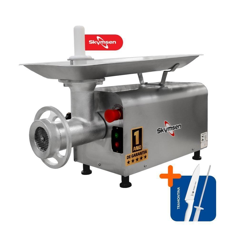 Picador Moedor De Carne Açougue Profissional 1,5 Cv Boca 22 Ps-22m 127v + Faca + Chaira 127v - 6