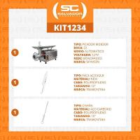 Picador Moedor De Carne Açougue Profissional 1,5 Cv Boca 22 Ps-22m 127v + Faca + Chaira 127v - 5