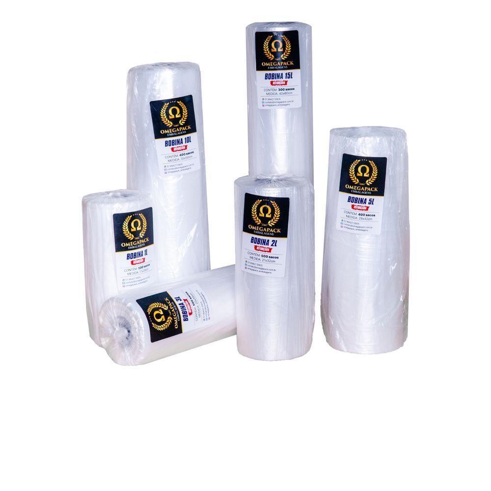 Bobina Plástica 15 Litros Reforçada - 300 Sacos - 2