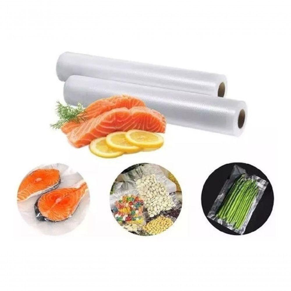 10 Bobinas Rolo De Saco Embalagem Seladora A Vácuo 20Cm X 5M - 4