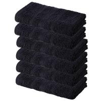 Kit 06 Toalhas Salão De Beleza, Barbearia 45X80Cm Preta - 1