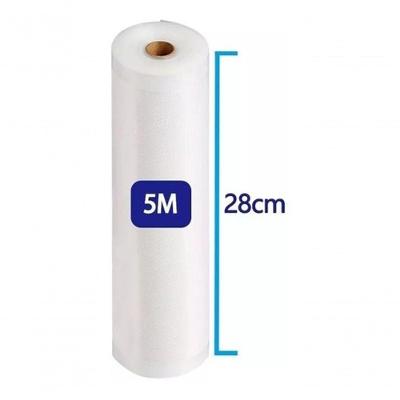 4 Rolos Bobinas De Saco 28Cm X 5M Embalagem Ranhuras