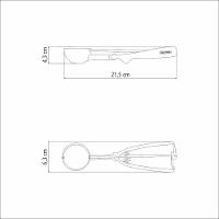Batedor De Milk Shake 3 Copos 0,8l Profissional Inox Bms-3 220v + Concha De Sorvete Extrator 220v - 6