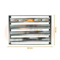 Kit - 6 Esteiras Flandres Pão Francês 4 Talas/tiras 7cm 50g 60 X 40 - Imeca - 3