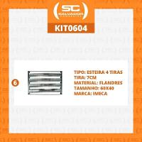 Kit - 6 Esteiras Flandres Pão Francês 4 Talas/tiras 7cm 50g 60 X 40 - Imeca - 6