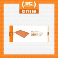 Conjunto 6 Bandejas Plásticas Self-service Refeição 48 X 32,5 X 2 Br-100 Laranja - Della Plast - 2