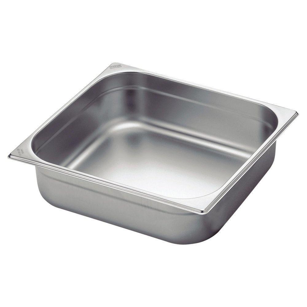 Cuba Tramontina Gn 2/3 Em Aço Inox Sem Alças Profundidade 100 Mm - Aço 430 Tramontina - 1