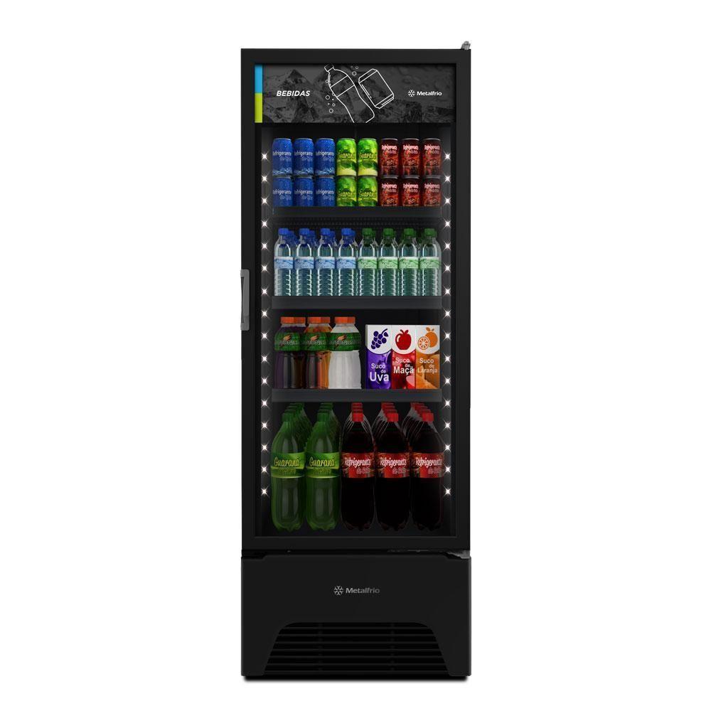 Visa Cooler Refrigerador Expositor De Bebidas Vertical 2 A 8ºc 370l Vb40ah 127v All Black 127v - 4