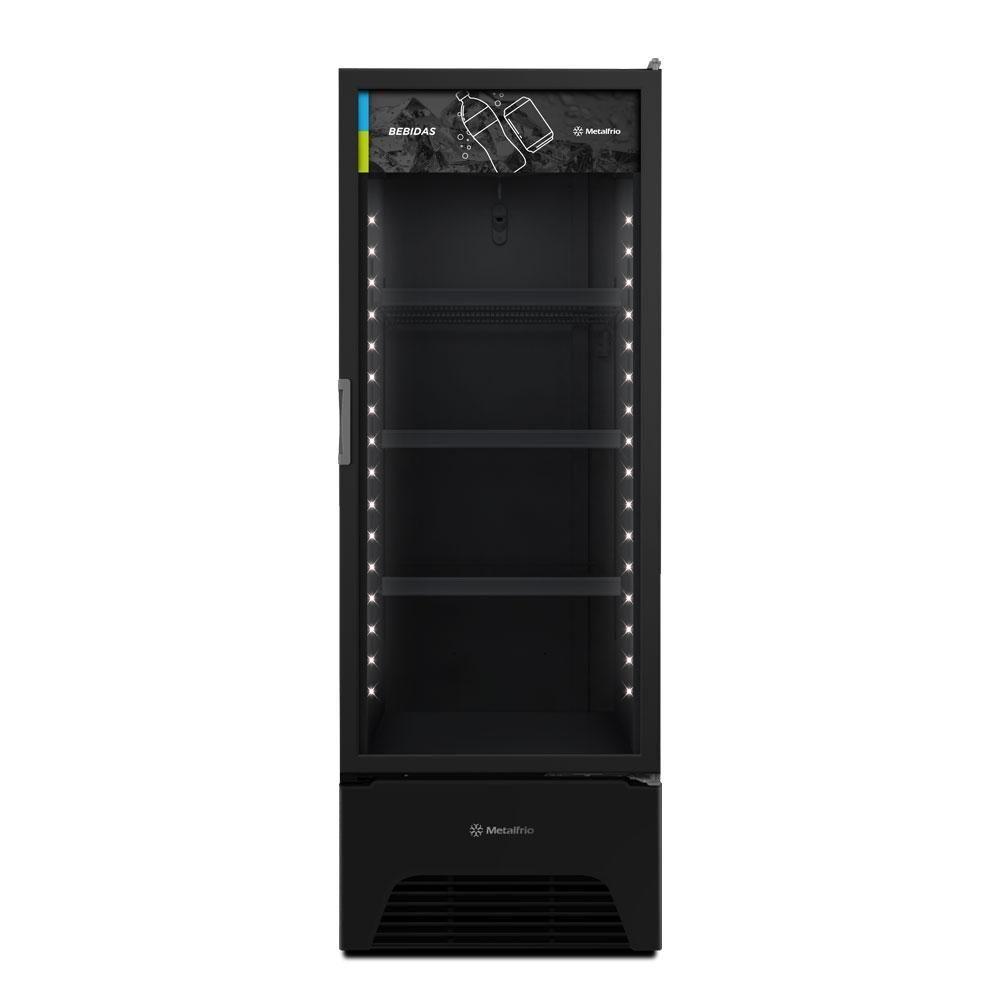 Visa Cooler Refrigerador Expositor De Bebidas Vertical 2 A 8ºc 370l Vb40ah 127v All Black 127v - 5