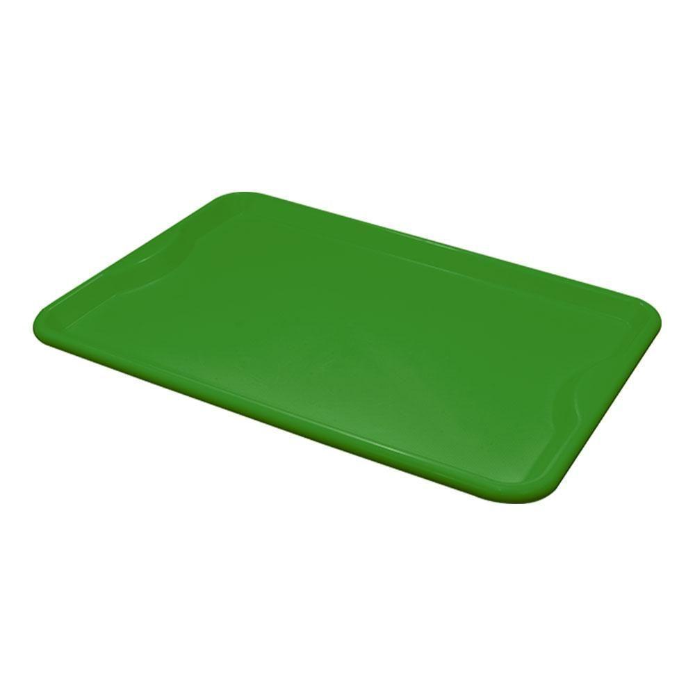 Conjunto 3 Bandejas Plásticas Self-service Refeição 48 X 32,5 X 2 Br-100 Verde - Della Plast - 1