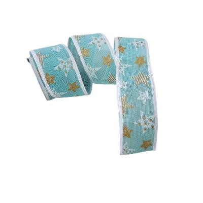 Fita Aramada Azul Com Estrelas Comp 9.14m