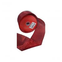 Fita Decorativa Vermelha Com Brilho -Cf522 - 1