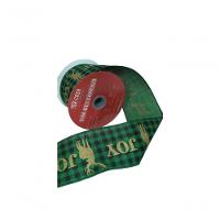 Fita Decorativa Xadrez Verde Com Estampa Rena Joy Ft573 - 1