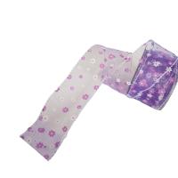 Fita Aramada Voal Lilás Com Mini Flores Comp 9.14m - 1