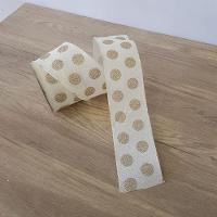 Fita Aramada Com Bolinhas Douradas Comp 9.14m - 3