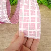 Fita Aramada Xadrez Rosa Comp 9.14m - 2