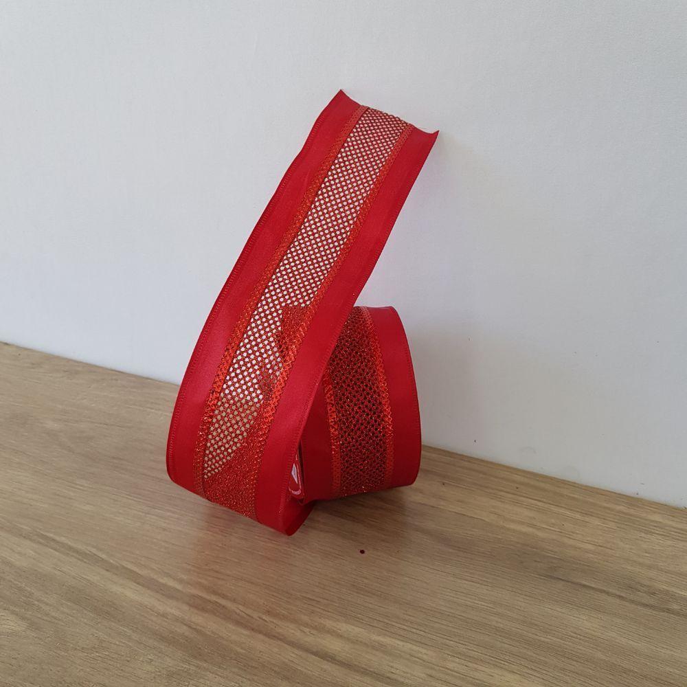 Fita Aramada Cetim E Tela Comp 9.14m - 2