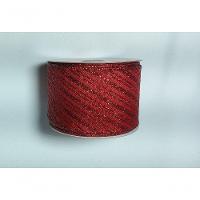 Fita Decorativa Vermelha Com Linha De Brilho - Cf525 - 2