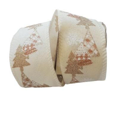 Fita Decorativa Natal Aramada Com árvores Comp 9.14m