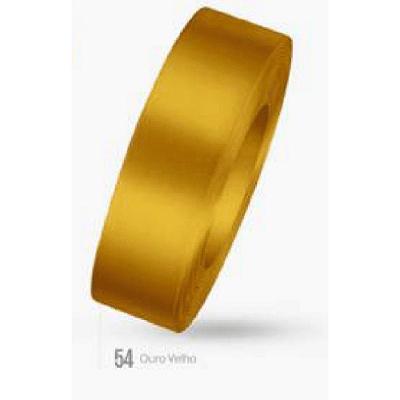 Fita De Cetim Tecida -10 Metros/22 Mm/ Ouro Velho N º 54