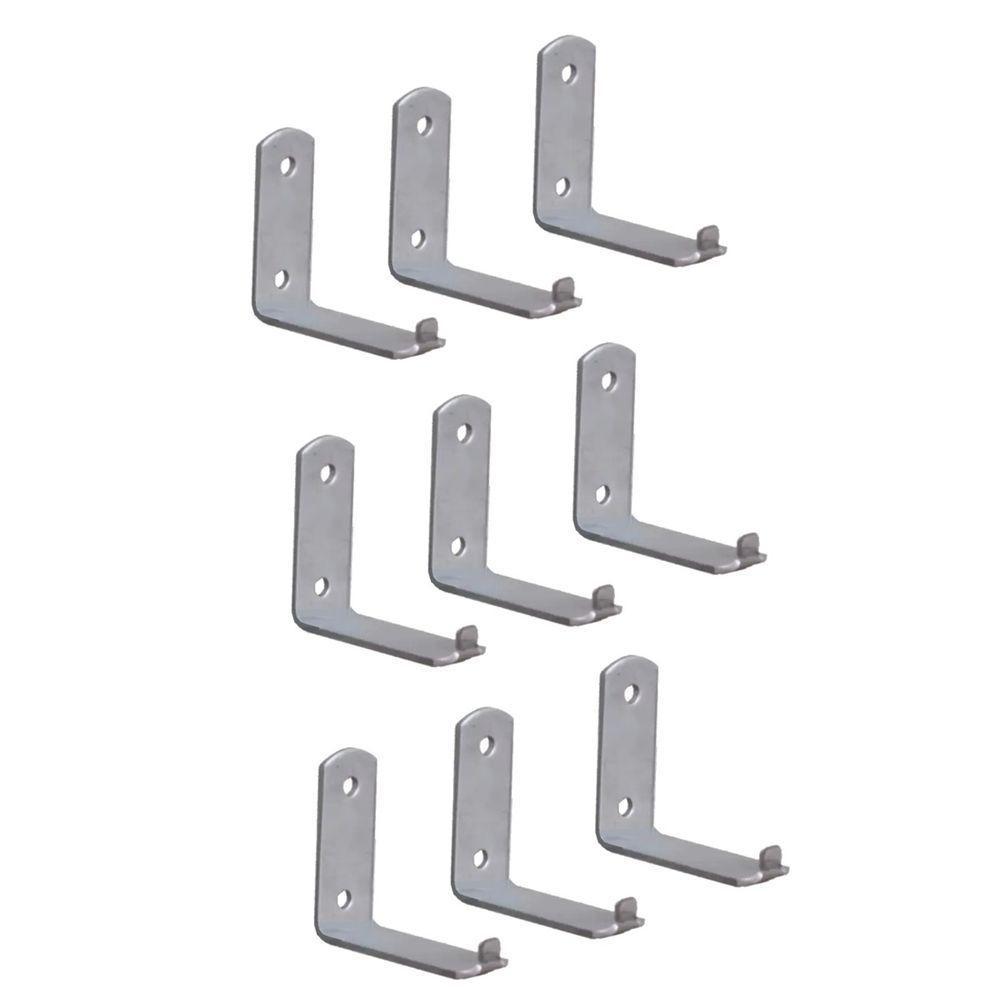 Kit 9 Suporte Para Extintor De Incêndio Chapa L 2 Furo 6x5cm - 1