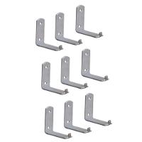 Kit 9 Suporte Para Extintor De Incêndio Chapa L 2 Furo 6x5cm - 1