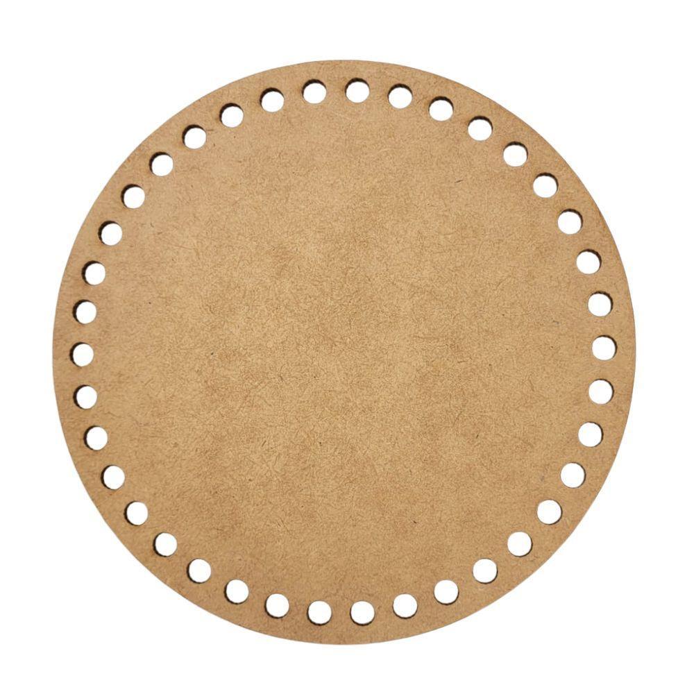 Base Para Crochê Em Mdf Cru Circulo (12x12) - 1