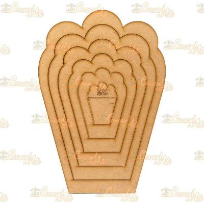 Gabarito Flor Gigante Mdf F008