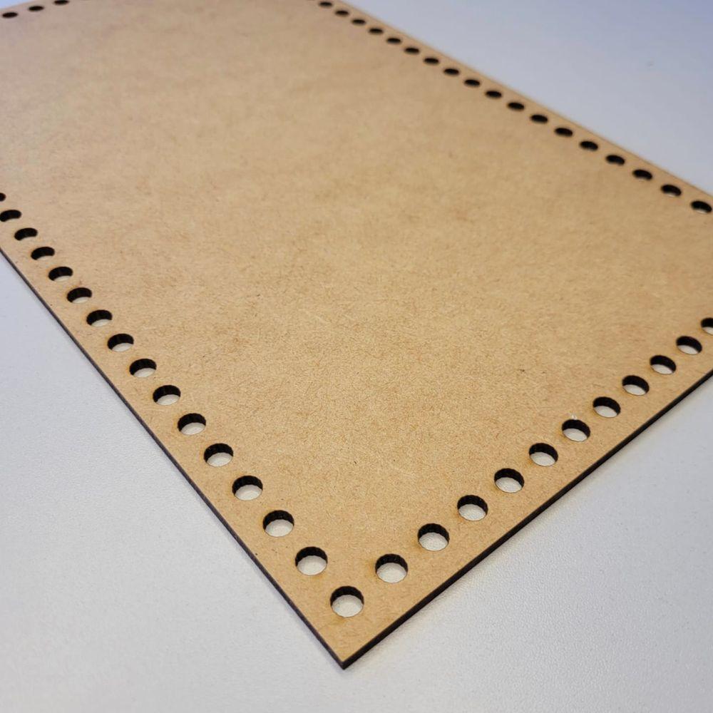 Base Para Crochê Em Mdf Cru Retângular (30,5x18,5) - 2