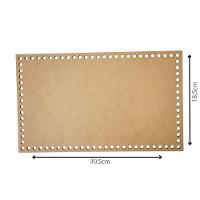 Base Para Crochê Em Mdf Cru Retângular (30,5x18,5) - 4