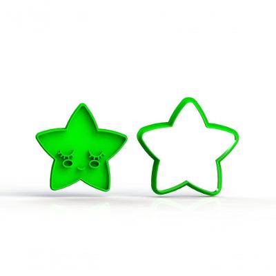 Cortador Estrela Fofa Corta E Marca Tamanho 7 Cm