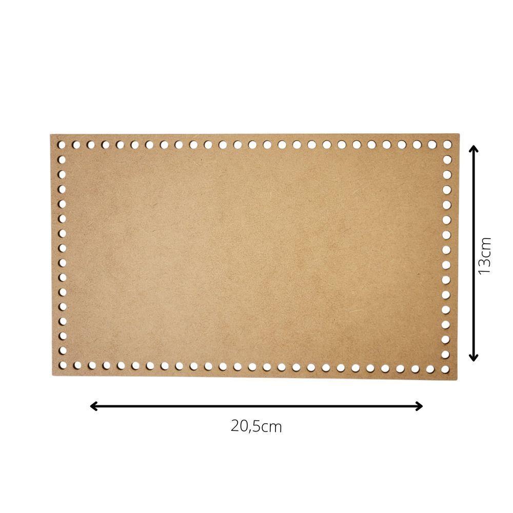 Base Para Crochê Em Mdf Cru Retângular (20,5x13) - 5
