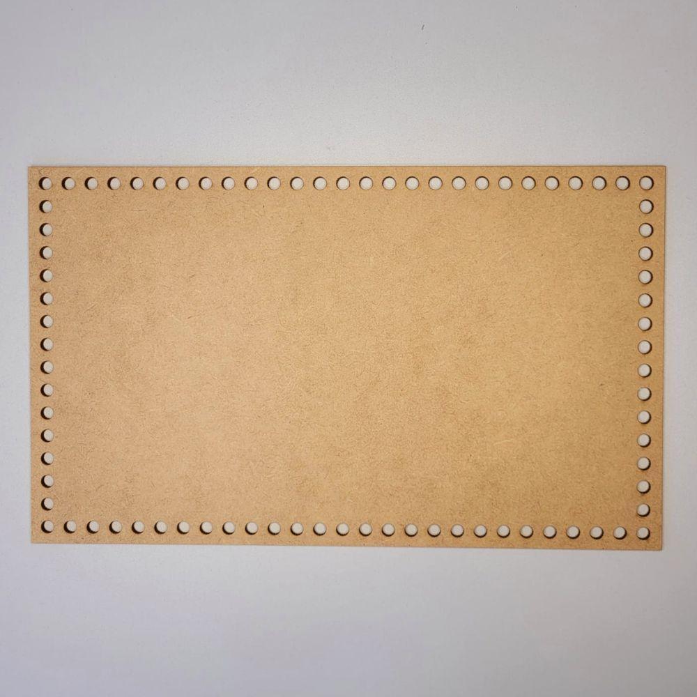 Base Para Crochê Em Mdf Cru Retângular (25x15) - 3