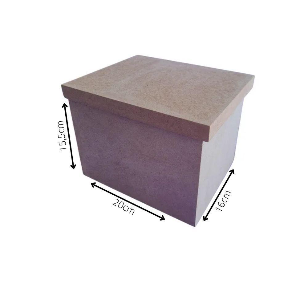 Caixa 100% Mdf Cru (20x16x15,5) - 4