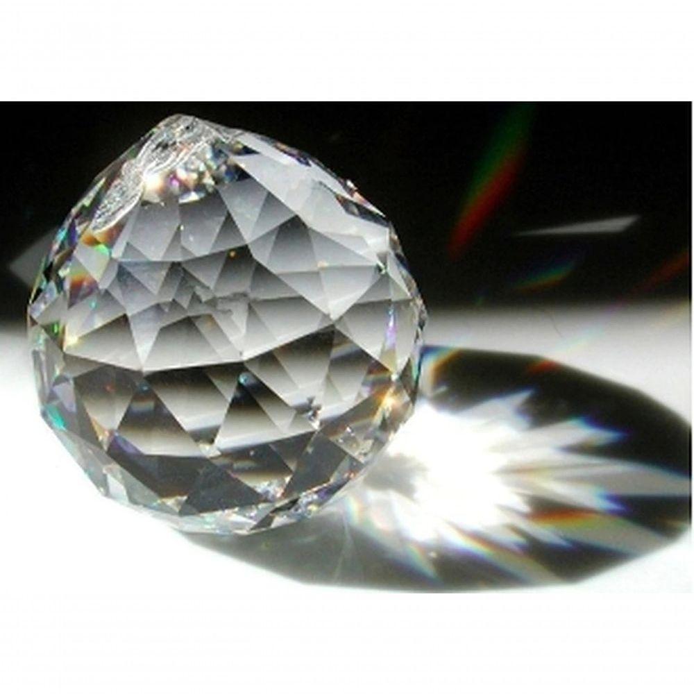 Kit 7 Bolas De Cristal Com Argolas 3,0 Cm Translúcida - 4