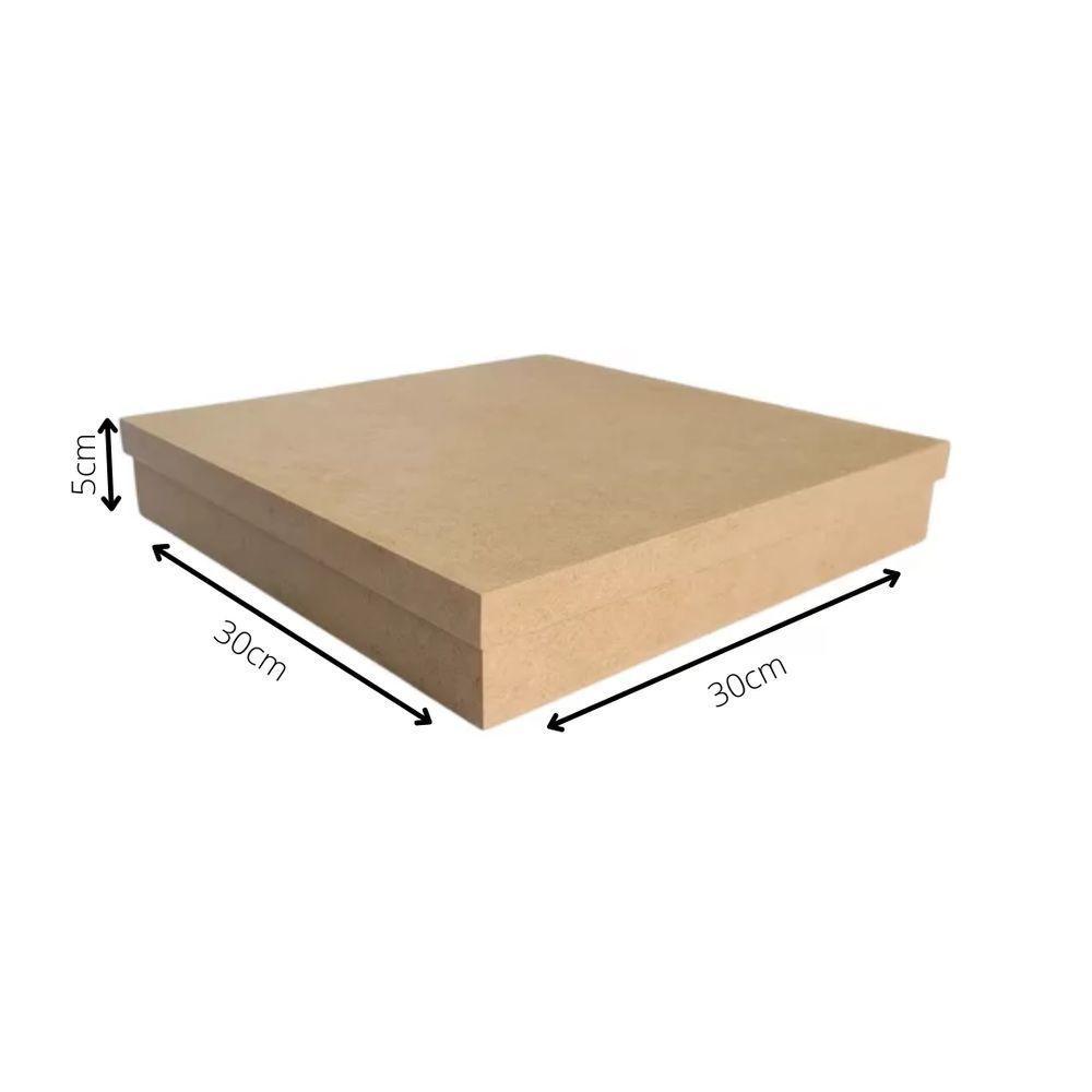 Caixa 100% Mdf Cru (30x30x05) Mdf Cru - 4