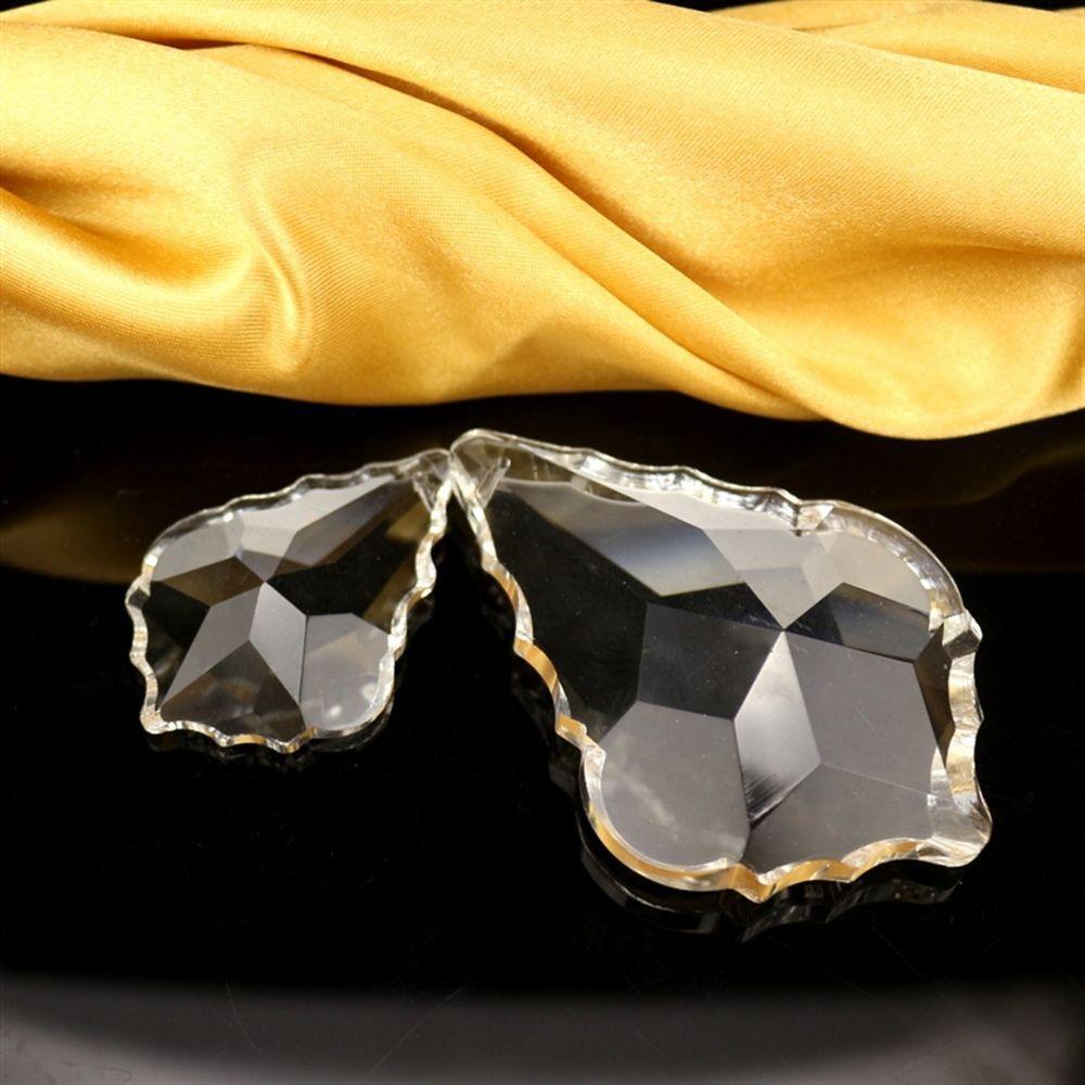 Kit 5 Placas Cristal Bacalhau 6,3 Cm P/lustres-mais Argolas - 5