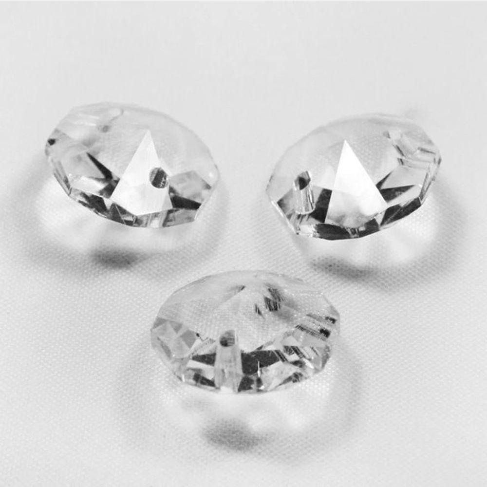 Kit 100 Castanhas De Cristal + 100 Argolas Para Lustres - 3