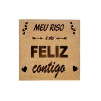 Caixas Personalizadas 100% Mdf Cru (17x17x07) Meu Riso é Tão Feliz Contigo - 3