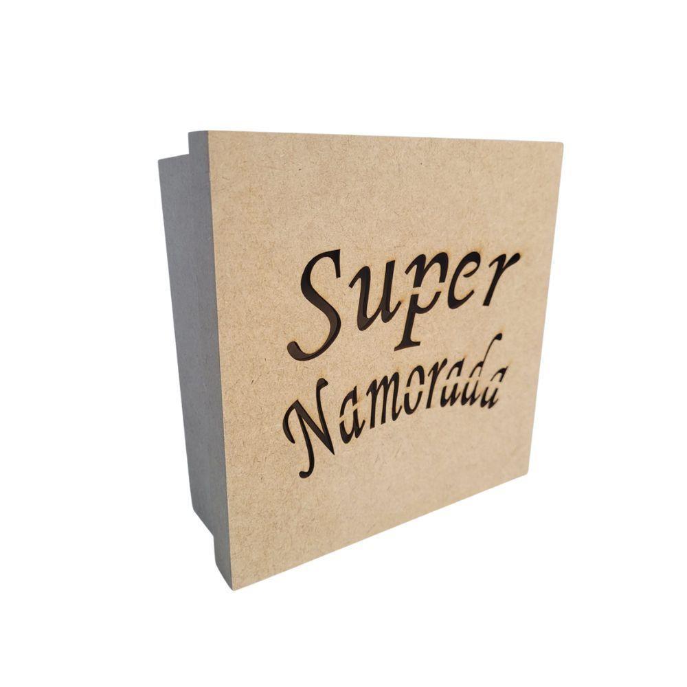 Caixas Personalizadas 100% Mdf Cru (17x17x07) Super Namorada - 1