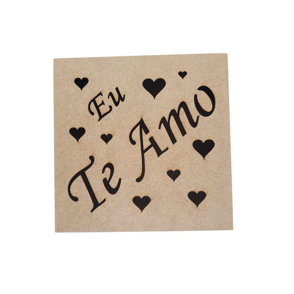 Caixas Personalizadas 100% Mdf Cru (17x17x07) Eu Te Amo - 3