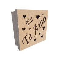 Caixas Personalizadas 100% Mdf Cru (17x17x07) Eu Te Amo - 1