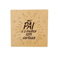 Caixas Personalizadas 100% Mdf Cru (17x17x07) Meu Pai é O Melhor - 5