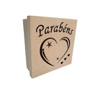 Caixas Personalizadas 100% Mdf Cru (17x17x07) Parabéns 2 - 1