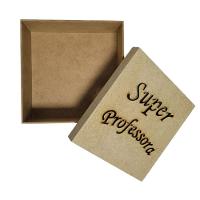 Caixas Personalizadas 100% Mdf Cru (17x17x07) Super Professora - 2