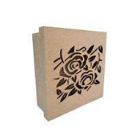 Caixas Personalizadas 100% Mdf Cru (17x17x07) Rosas - 1